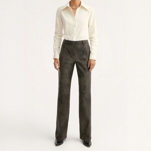 AYA MUSE‎ Straight Leg Faded Grey Vegan Leather Pants